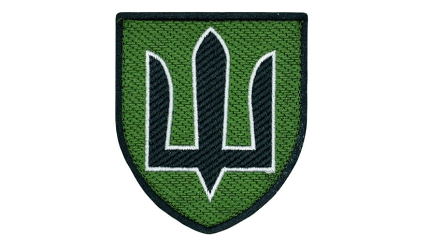 шеврон зеленый тризуб фото