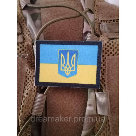 Шеврон флаг и тризуб Украины (AN-12-2)