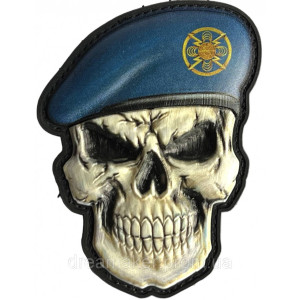 Шеврон череп в берете тризуб (Общих сухопутных войск ВСУ) (AN-12-202). Photo 2