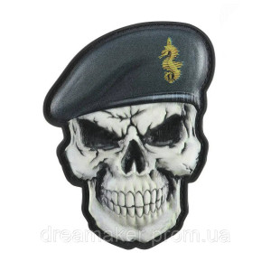 Шеврон череп в берете (Общий ВМС) Шеврон Военно-морских сил (AN-12-203). Photo 2