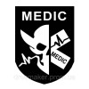 Шеврон с черепом "MEDIC" (AN-12-291)