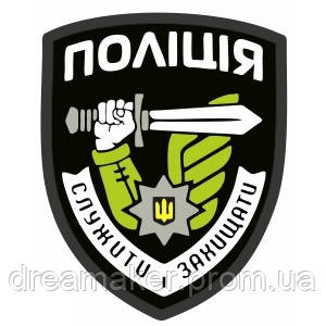 Шеврон полиции "Служить и Защищать" (AN-12-300)