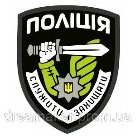 Шеврон полиции "Служить и Защищать" (AN-12-300)