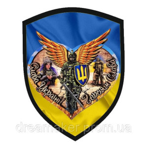 Шеврон Ангел хранитель "Слава Украине - Героям слава" (AN-12-233-2)