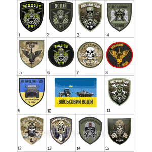 Шеврон "водитель" (AN-12-163-3). Photo 2