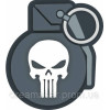 Шеврон Каратель Punisher с гранатой (AN-12-505)