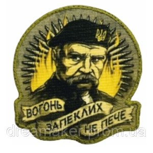 Шеврон Шевченко Т.Г. "Огонь ожесточенных не жжет" (AN-12-342-2). Photo 2