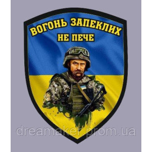 Шеврон Шевченко Т.Г. "Огонь ожесточенных не жжет" (AN-12-342-2)