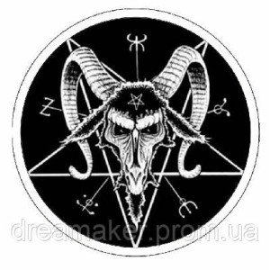 Шеврон Бафомет (перевернутая пентаграмма) (AN-12-454-2)