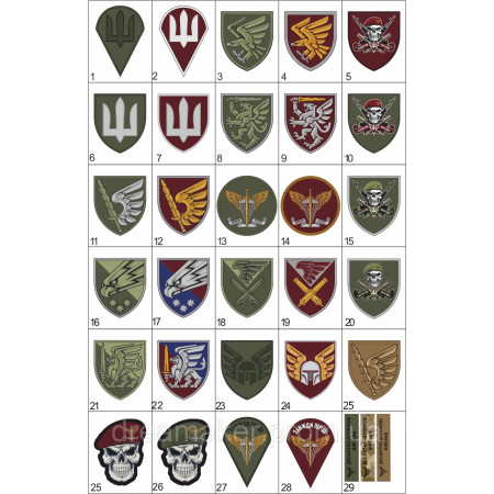 Шевроны ДШВ Подборка шевронов десантно-штурмовых войск (AN-12-388-7)