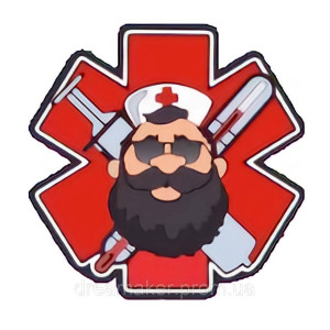 Шеврон медика "Военная медицина" (AN-12-295-2)