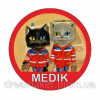 Шеврон с черепом "MEDIK" (AN-12-291-3)