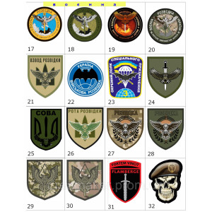 Шеврон череп в берете Военная разведка (AN-12-30-15). Photo 3