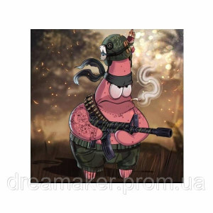 Шеврон "Рожденный убивать" с Патриком (AN-12-497-5). Photo 2