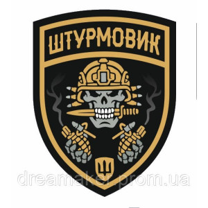 Шеврон "Штурмовик" желтый (AN-12-635-5)