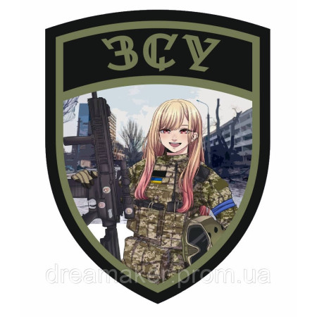 Шеврон Девушка-солдат (AN-12-626-2)