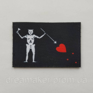 Шеврон флаг Черной бороды Эдвард Пиратский (AN-12-537-6)