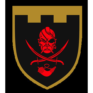 Шеврон 129 ОБрТрО Казак с саблями Полевой (AN-12-629-2). Photo 2