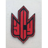 Шеврон красно-флаг УПА с тризубом Украины (AN-12-476-3)