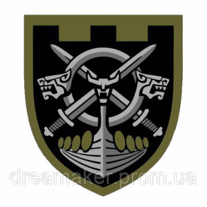 Шеврон "128 батальон территориальной обороны Днепровского р-на г. Киева" (AN-12-332-7)