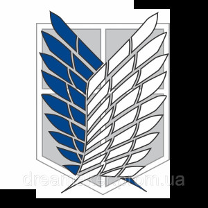 Шеврон Легіон розвідки атака титанів крила свободи Attack on titan legion intelligence (AN-12-456-4)