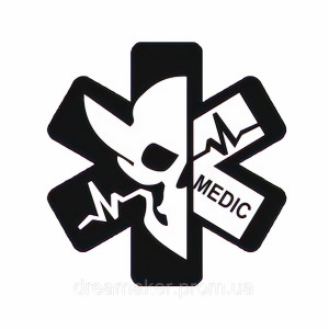Шеврон "Medic" Нарукавный знак крест "Боевой медик" (AN-12-213-5)