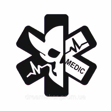 Шеврон "Medic" Нарукавный знак крест "Боевой медик" (AN-12-213-5)