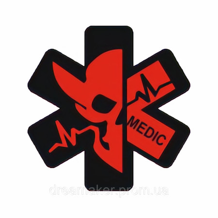 Шеврон "Medic" Нарукавный знак крест "Боевой медик" (AN-12-213-7)