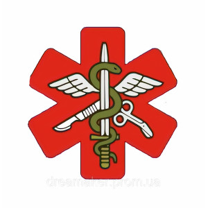 Шеврон Медик крест Нарукавный знак "Боевой медик" (AN-12-213-8)