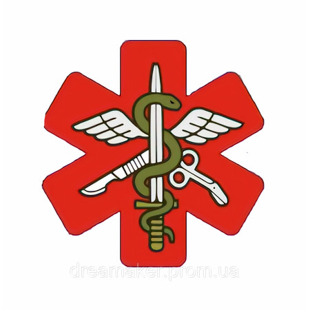 Шеврон Медик крест Нарукавный знак "Боевой медик" (AN-12-213-8)