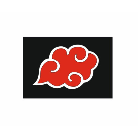 Шеврон Наруто Акацукі Akatsuki хмара червона (AN-12-343-4)