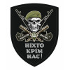 Шеврон череп ДШВ "Никто кроме нас" (AN-12-169-4)
