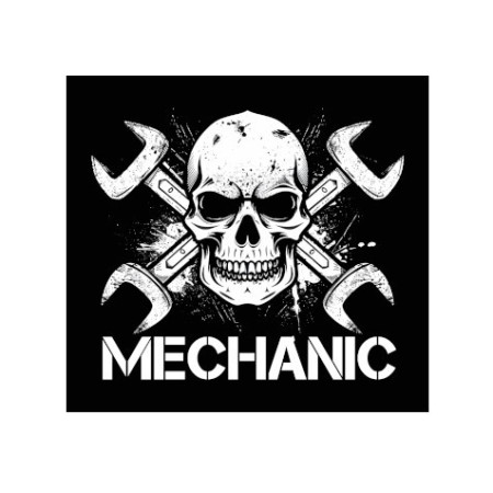 Шеврон Mechanic Механик череп с ключами (AN-12-533-7)