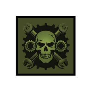 Шеврон Механик рембат техник череп каратель с ключами (AN-12-533-8)