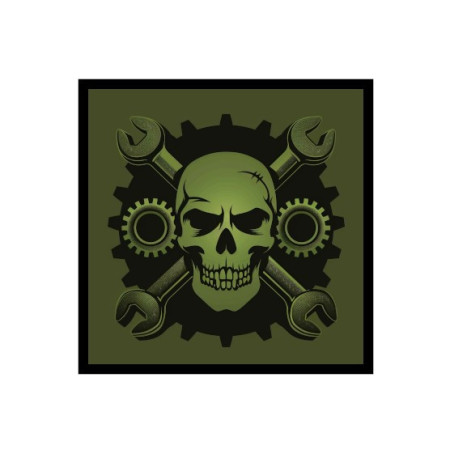 Шеврон Механик рембат техник череп каратель с ключами (AN-12-533-8)