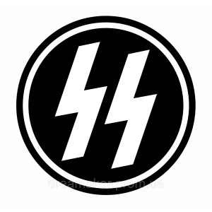 Шеврон Зиг руны Flag of the Schutzstaffel Флаг отряда охраны (AN-12-305-10). Photo 2