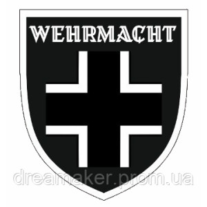 Шеврон немецкий крест "Wehrmact - Вермахт" Balkenkreuz Балкенройц (AN-12-503-24)