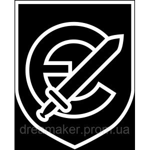 Шеврон 20-я добровольческая пехотная дивизия СС (1-я эстонская) (AN-12-780)