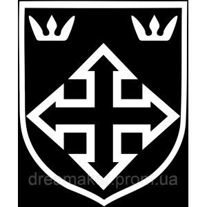 Шеврон 25-я добровольческая пехотная дивизия СС Хуньяди (1-я венгерская) (AN-12-784)