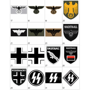 Шеврон 32-а добровольча піхотна дивізія СС "30 січня" (AN-12-792). Photo 3