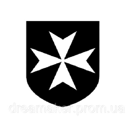 Шеврон Герб рыцарей крестоносцев ордена Госпитальеров (AN-12-797)