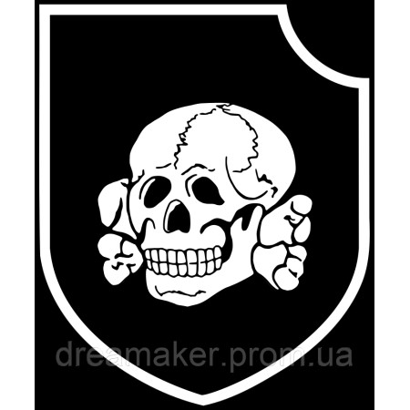 Шеврон 3-я танкова дивізія СС "Мертва голова" (AN-12-871)