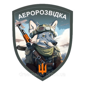 Шеврон "Аэроразведка Украины" волк (AN-12-211-9)