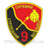 Шеврон 9-й отдельный стрелковый батальон (9 ОСБ) парадный (AN-12-978)