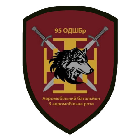 Шеврон 95 ОДШБр аэромобильный батальон 3 аэромобильная рота (AN-12-980)