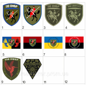 Шеврон 110-я отдельная механизированная бригада (110 ОМБр) РУБпАК (AN-12-377-41). Photo 2