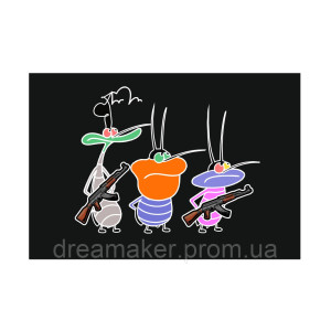 Шеврон Огги и тараканы Огги и кукарачи (AN-12-472-6)