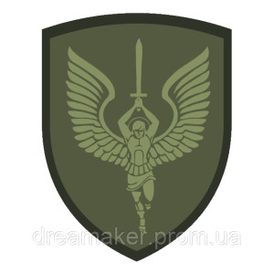 Шеврон Ангел хранитель "С Богом за Украину" (AN-12-328-3)