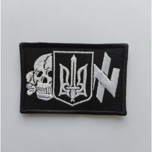 Шеврон череп символ Азова (AN-12-1020)