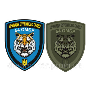 Шеврон 54 отдельная механизированная бригада 54 ОМБр "Призраки бурного востока" и парадный (AN-12-371-4)